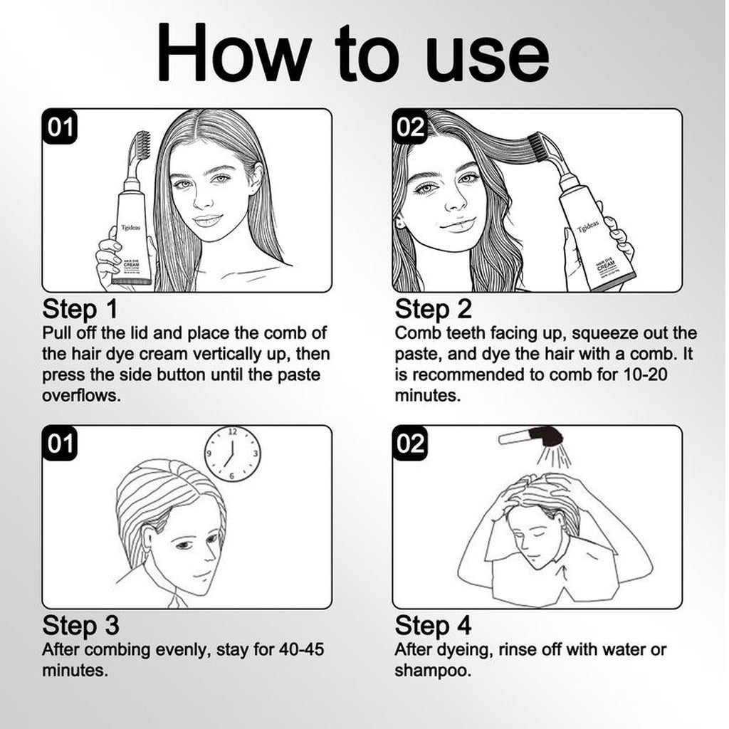 NOIRVA Hair Dye Cream Comb