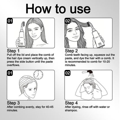 NOIRVA Hair Dye Cream Comb